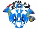 2011-2024 Suzuki GSXR 600 / GSXR 750 Motorcycle Fairings - Blue Gold Red Black Rizla