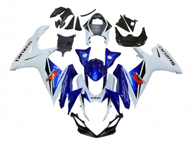Shop 2011-2024 Suzuki GSXR 600 / GSXR 750 Motorcycle Fairing - White Blue Red