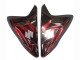 2011-2024 Suzuki GSXR 600 / GSXR 750 Motorcycle Fairings - Glossy Black Red Flame