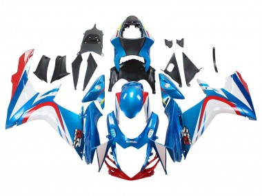 Shop 2011-2024 Suzuki GSXR 600 / GSXR 750 Motorcycle Fairings - Blue White Red