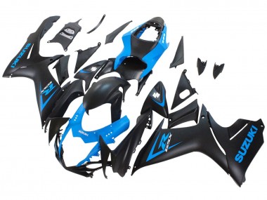 Shop 2011-2024 Suzuki GSXR 600 / GSXR 750 Motorcycle Fairing - Blue Matte Black