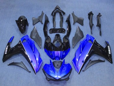 Shop 2015-2018 Yamaha YZF R3/R25 Motorcycle Fairing Kits - Blue Glossy Black