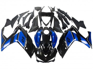 Shop 2015-2018 Yamaha YZF R3/R25 Motorcycle Fairing - Blue Glossy Black