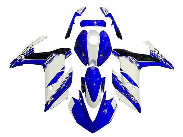 2015-2018 Yamaha YZF R3/R25 Motorcycle Fairings - White Blue Black Racing