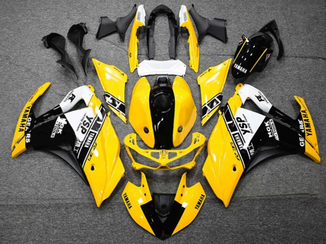 2015-2018 Yamaha YZF R3/R25 Motorcycle Fairings - Yellow White Black