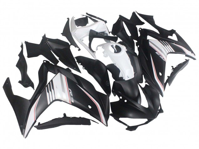 2015-2018 Yamaha YZF R3/R25 Motorcycle Fairing - White Red Matte Black