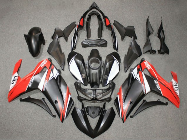 2015-2018 Yamaha YZF R3/R25 Motorcycle Fairings - White Red Matte Black 46