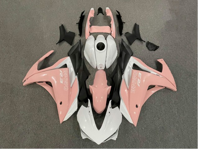 2015-2018 Yamaha YZF R3/R25 Motorcycle Fairings - White Pink Matte Black