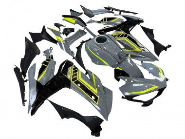 Shop 2015-2018 Yamaha YZF R3/R25 Motorcycle Fairings - Nardo Grey Neon Yellow Black