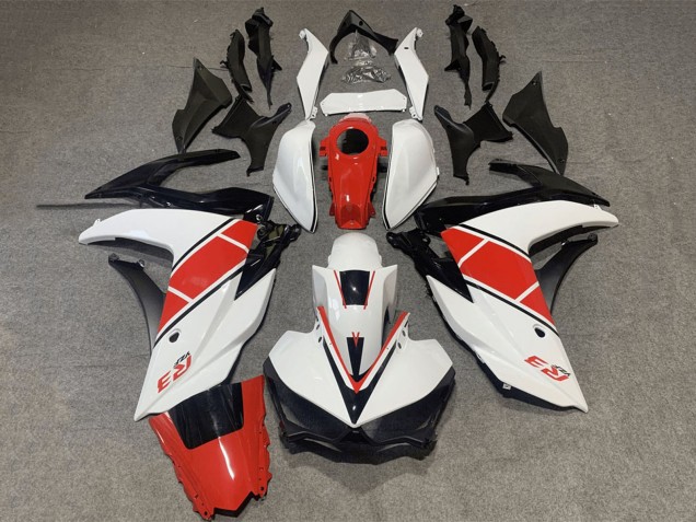 2015-2018 Yamaha YZF R3/R25 Motorcycle Fairing - White Red Black