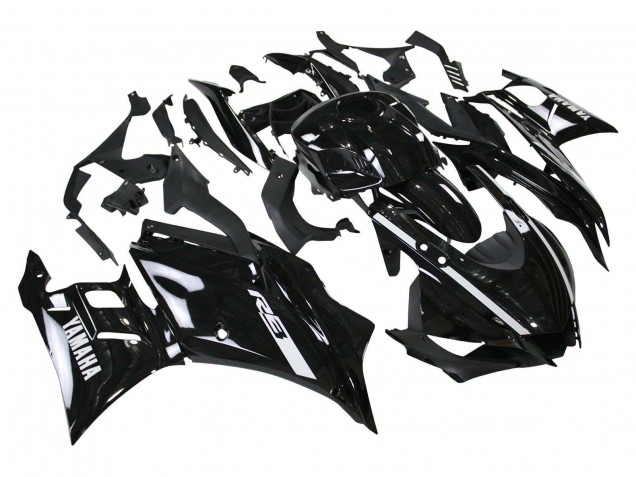 2019-2021 Yamaha YZF R3/R25 Motorcycle Fairings - Glossy Black White
