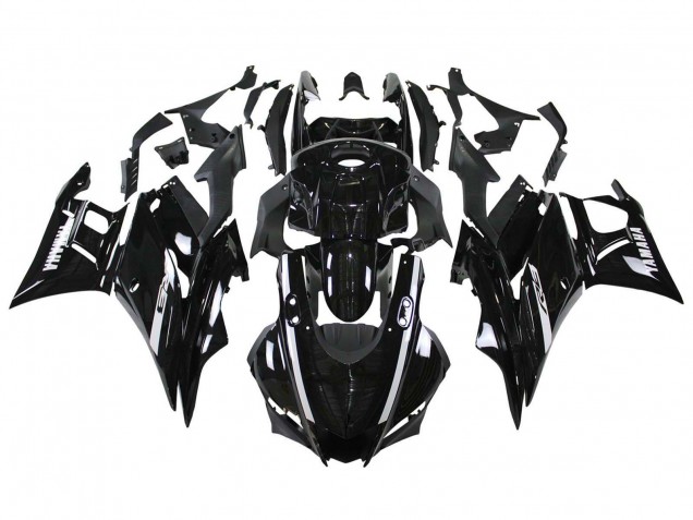 2019-2021 Yamaha YZF R3/R25 Motorcycle Fairings - Glossy Black White