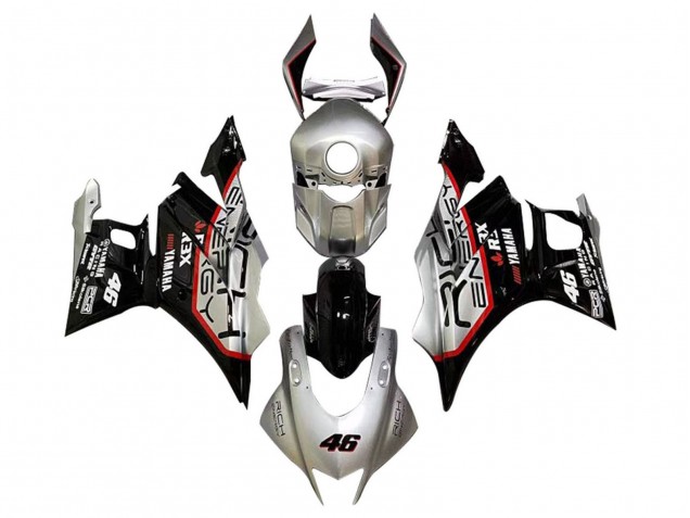 2019-2021 Yamaha YZF R3/R25 Motorcycle Fairings - Silver Red Black 46