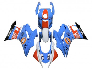 Shop 2019-2021 Yamaha YZF R3/R25 Motorcycle Fairings - Blue White Orange Black Gulf