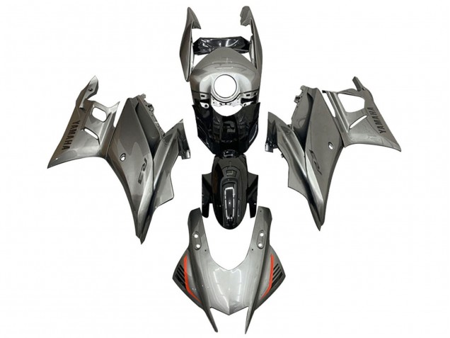 2019-2021 Yamaha YZF R3/R25 Motorcycle Fairings - Silver Black