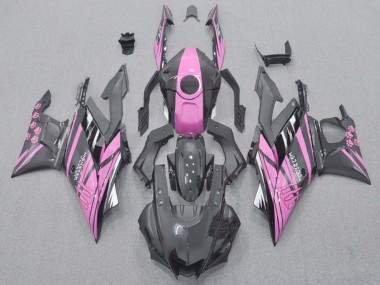 Shop 2022-2024 Yamaha YZF R3/R25 Motorcycle Fairings - Pink Black Monster