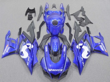 Shop 2022-2024 Yamaha YZF R3/R25 Motorcycle Fairings - Blue White Black MoviStar ENEOS Yamalube