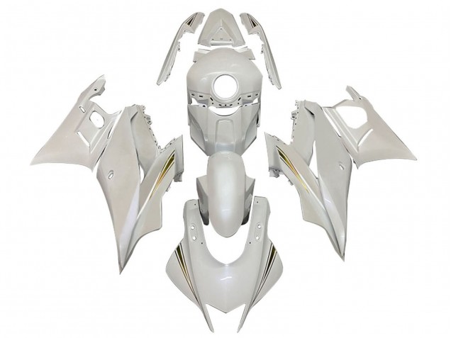 2022-2024 Yamaha YZF R3/R25 Motorcycle Fairings - White Gold