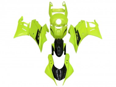 Shop 2022-2024 Yamaha YZF R3/R25 Motorcycle Fairings - Neon Green Glossy Black