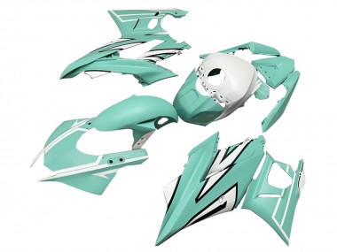 Shop 2022-2024 Yamaha YZF R3/R25 Motorcycle Fairings - Light Green White Black Stripe