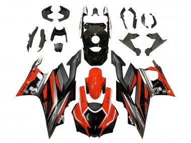 Shop 2022-2024 Yamaha YZF R3/R25 Motorcycle Fairings - Red Grey Black ENEOS