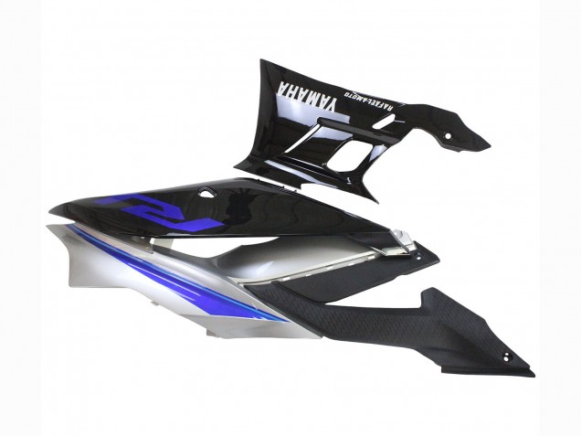 2022-2024 Yamaha YZF R3/R25 Motorcycle Fairings - Silver Blue Glossy Black