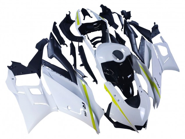 2022-2024 Yamaha YZF R3/R25 Motorcycle Fairings - White Yellow Black
