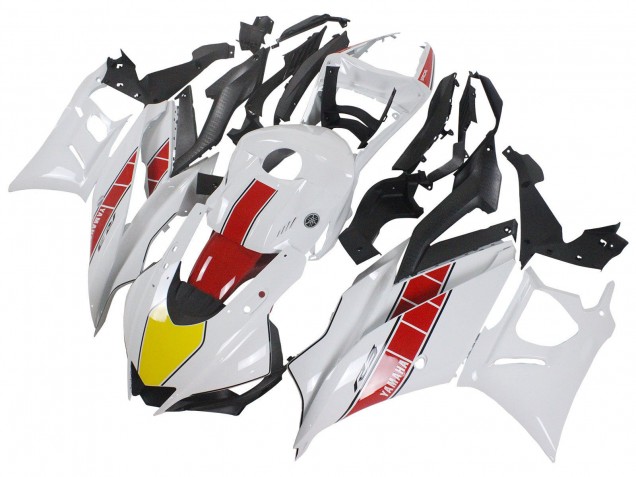 2022-2024 Yamaha YZF R3/R25 Motorcycle Fairings - White Red Yellow Black