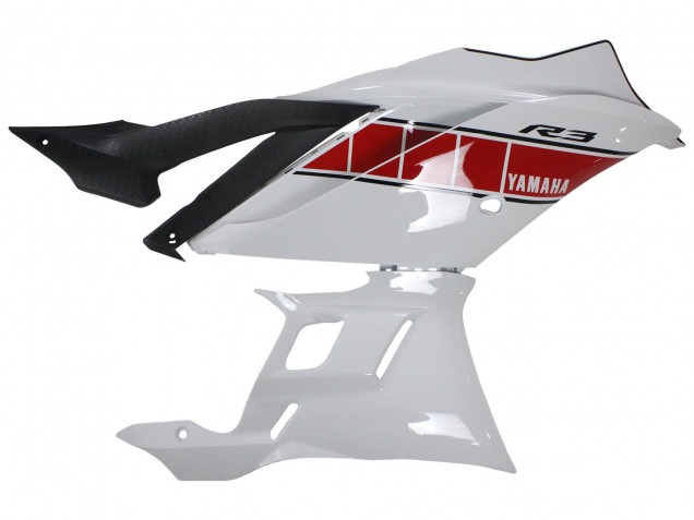 2022-2024 Yamaha YZF R3/R25 Motorcycle Fairings - White Red Yellow Black