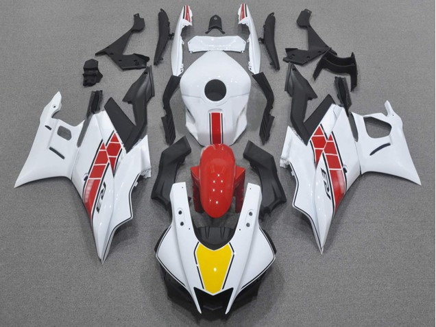 2022-2024 Yamaha YZF R3/R25 Motorcycle Fairings - White Red Yellow Black