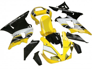 Shop 2022-2024 Yamaha YZF R3/R25 Motorcycle Fairings - Yellow White Black Motul