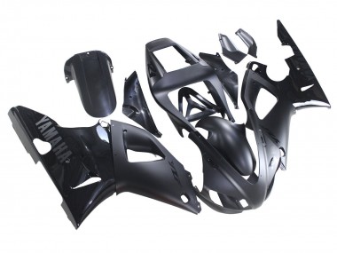 Shop 1998-1999 Yamaha YZF 1000 R1 Motorcycle Fairings - Matte Black Glossy Black
