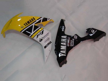 Shop 2004-2006 Yamaha YZF 1000 R1 Motorcycle Fairings - Yellow White Glossy Black