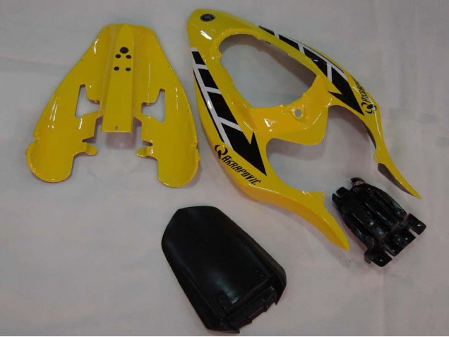 2004-2006 Yamaha YZF 1000 R1 Motorcycle Fairings - Yellow White Glossy Black