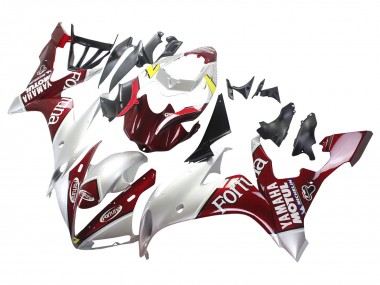 Shop 2004-2006 Yamaha YZF 1000 R1 Motorcycle Fairings - Silver Red Fortuna Motul