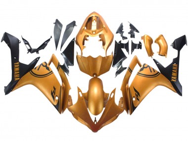 Shop 2007-2008 Yamaha YZF 1000 R1 Motorcycle Fairings - Gold Black