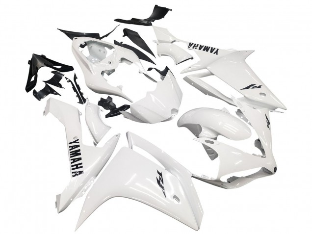 2007-2008 Yamaha YZF 1000 R1 Motorcycle Fairings - White Black