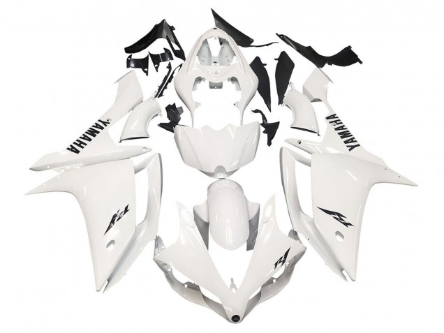 2007-2008 Yamaha YZF 1000 R1 Motorcycle Fairings - White Black
