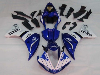 Shop 2009-2011 Yamaha YZF 1000 R1 Motorcycle Fairings - White Blue Black M1