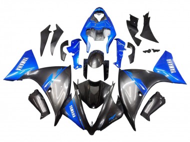 Shop 2012-2014 Yamaha YZF 1000 R1 Motorcycle Fairings - Blue Glossy Black