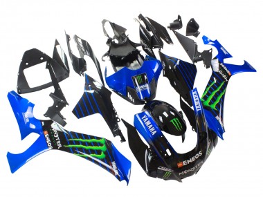 Shop 2020-2025 Yamaha YZF 1000 R1 Motorcycle Fairings - Blue Black Green Black ENEOS Monster