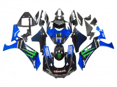Shop 2020-2025 Yamaha YZF 1000 R1 Motorcycle Fairings - Blue Black Green Black ENEOS Monster