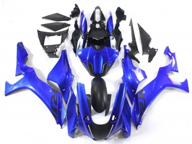 Shop 2020-2025 Yamaha YZF 1000 R1 Motorcycle Fairings - Blue Matte Black