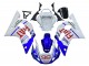 1998-2002 Yamaha YZF 600 R6 Motorcycle Fairings - White Blue Red Fiat 99