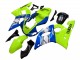 1998-2002 Yamaha YZF 600 R6 Motorcycle Fairings - Neon Green Blue White Champions