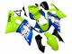 1998-2002 Yamaha YZF 600 R6 Motorcycle Fairings - Neon Green Blue White Champions
