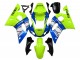 1998-2002 Yamaha YZF 600 R6 Motorcycle Fairings - Neon Green Blue White Champions