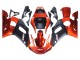 1998-2002 Yamaha YZF 600 R6 Motorcycle Fairings - Orange Matte Black