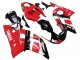 1998-2002 Yamaha YZF 600 R6 Motorcycle Fairing - Red White Glossy Black