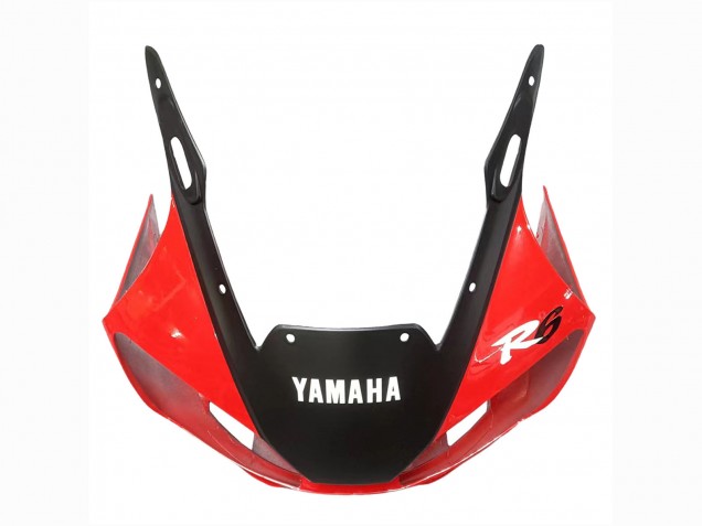 1998-2002 Yamaha YZF 600 R6 Motorcycle Fairings - White Red Glossy Black